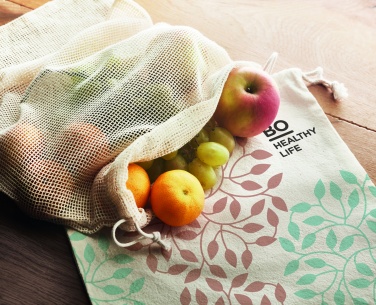 Logo trade promotional giveaways image of: 140gr/m²cotton food bag