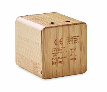 Logotrade corporate gifts photo of: Bamboo wireless speaker