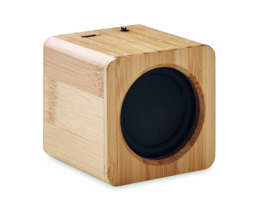 Logotrade promotional gift image of: Bamboo wireless speaker