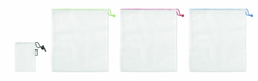 Logotrade promotional products photo of: Set of 3 RPET mesh food bags