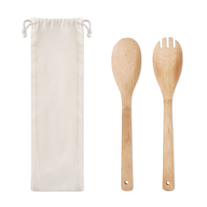 Logotrade corporate gifts photo of: Set bamboo utensils salad