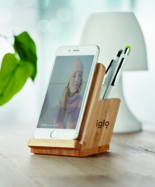 Logo trade promotional products image of: Wireless charger pen holder 5W BAICOI
