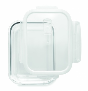 Logo trade promotional gifts picture of: Glass lunchbox & PP lid 900ml
