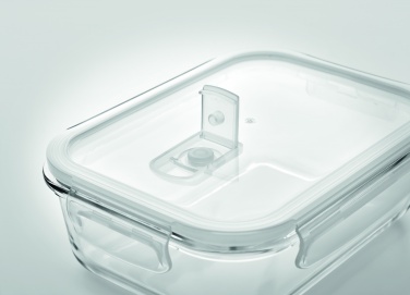 Logo trade corporate gifts image of: Glass lunchbox & PP lid 900ml