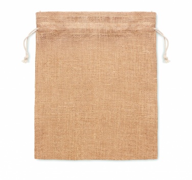 Logotrade promotional gift image of: Small jute gift bag 14 x 22 cm