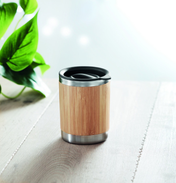 Logotrade business gift image of: Tumbler in bamboo cover 250ml
