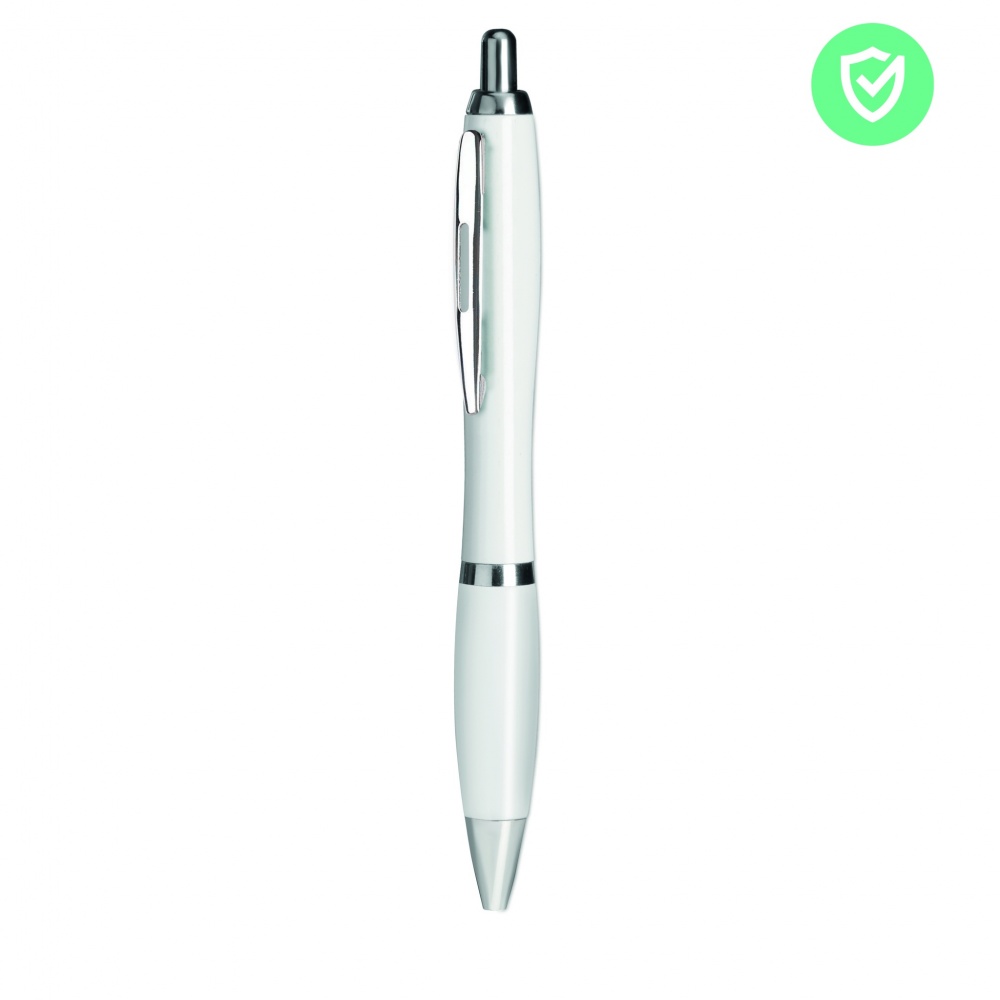 Logo trade promotional merchandise image of: Pen with antibacterial barrel
