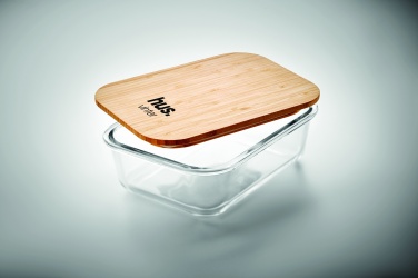 Logotrade promotional giveaway image of: Glass lunchbox with bamboo lid