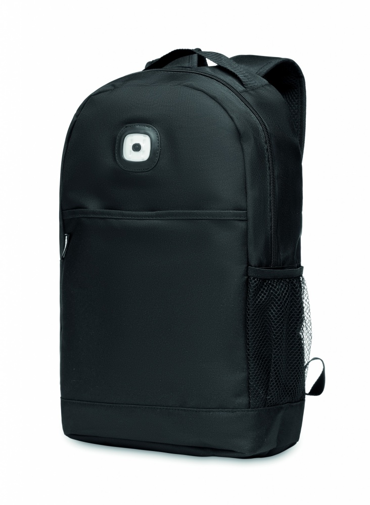 Logotrade promotional product picture of: Backpack in RPET & COB light