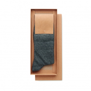 Logo trade business gift photo of: Pair of socks in gift box M