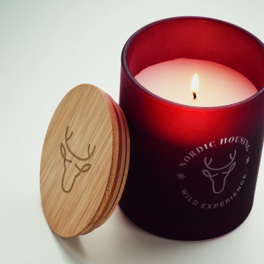 Logo trade promotional gift photo of: Plant based wax candle 200 gr
