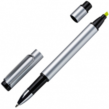 Logo trade corporate gift photo of: Metal duo pen GETAFE