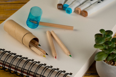 Logo trade promotional gift photo of: Wooden crayons BECKY