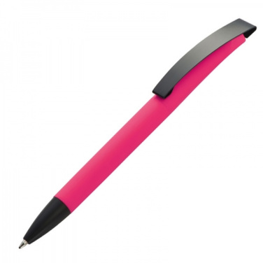 Logo trade promotional product photo of: Metal ballpen soft touch BRESCIA