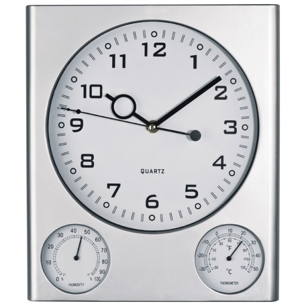 Logo trade promotional items picture of: Plastic wall clock DEN HAAG