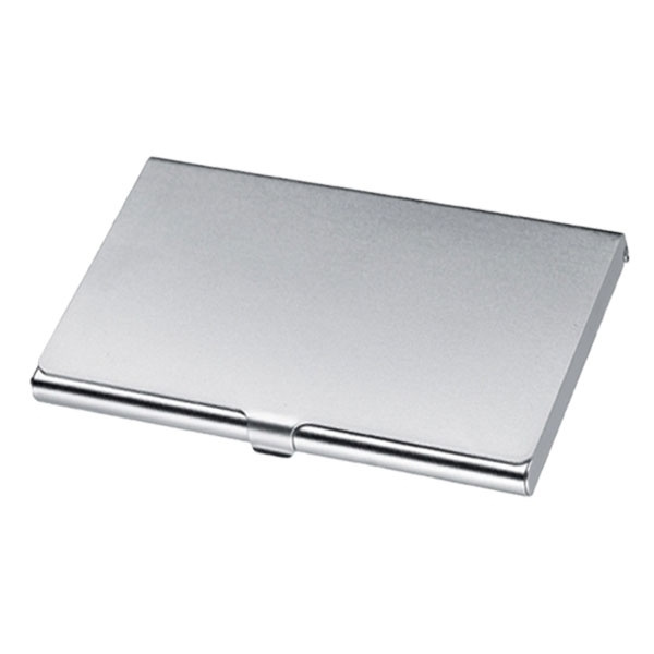Logo trade promotional merchandise image of: Metal business card holder CORNWALL