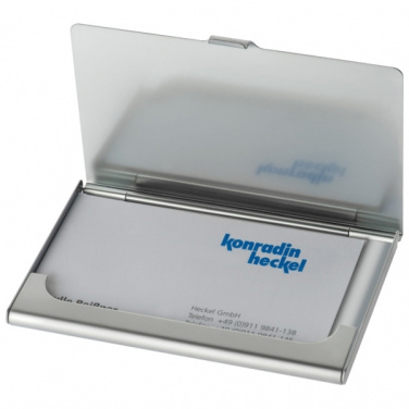 Logo trade promotional product photo of: Metal business card holder CORNWALL