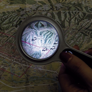 Logotrade advertising products photo of: Magnifying glass with LED GLOUCESTER