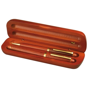 Logo trade business gift photo of: Rosewood writing set OXFORD