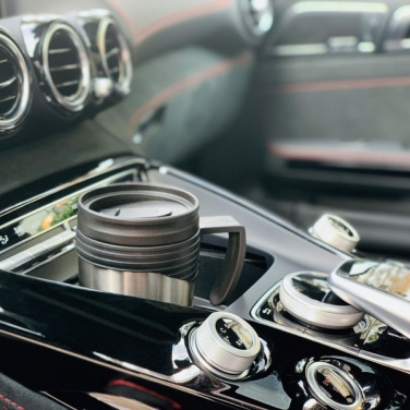 Logo trade promotional merchandise photo of: Stainless steel thermo cup EL PASO 400 ml