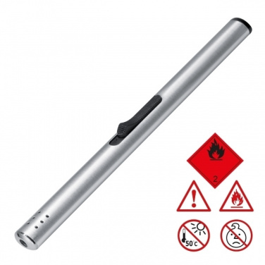 Logo trade promotional item photo of: Metal pole lighter BRISBANE