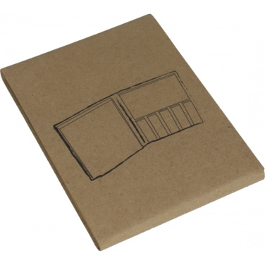 Logo trade corporate gifts picture of: Adhesive note pad BURLINGTON