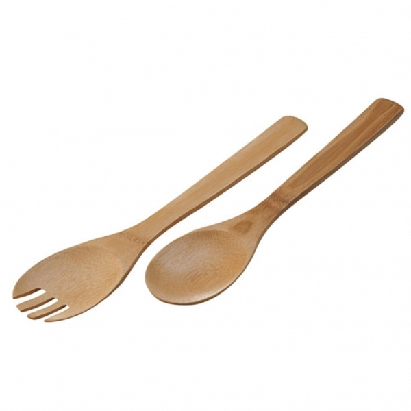 Logotrade promotional gift image of: Bamboo salad servers CAPUA