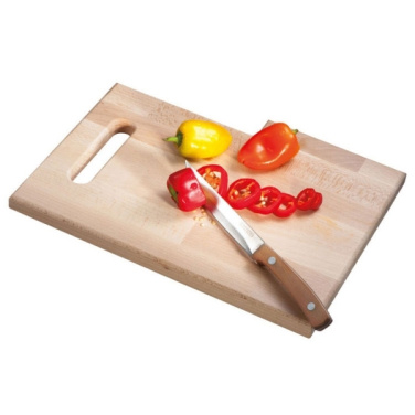 Logo trade corporate gifts picture of: Wooden board with knife LIZZANO