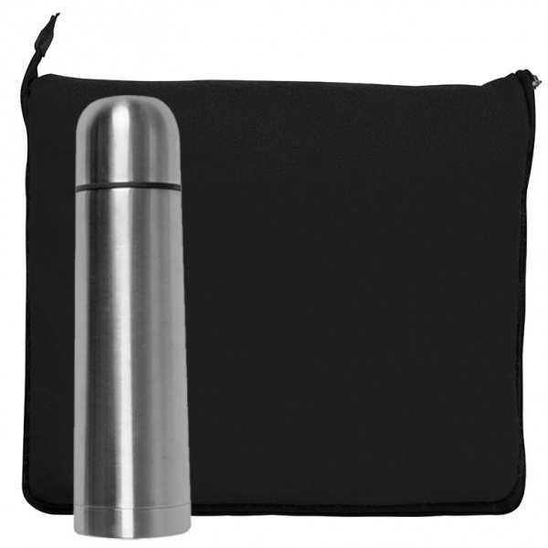 Logotrade promotional gift picture of: Set fleece blanket and thermal flask LIVERPOOL