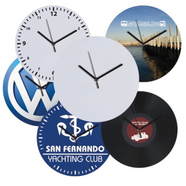 Logo trade promotional product photo of: Wall clock with allover clock face VENICE