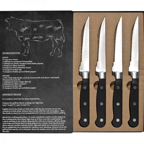 Logo trade corporate gifts picture of: Steak knife set LONDON