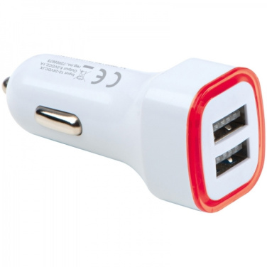 Logo trade promotional gifts image of: USB charging adapter KFZ FRUIT