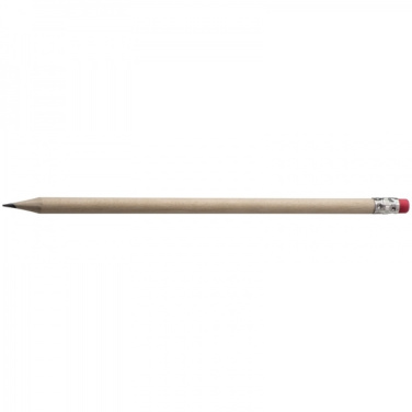 Logotrade advertising products photo of: Pencil with eraser HICKORY