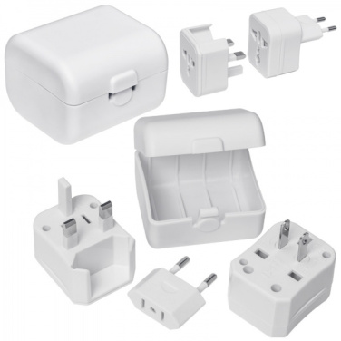 Logo trade promotional gift photo of: Travel adapter PERU