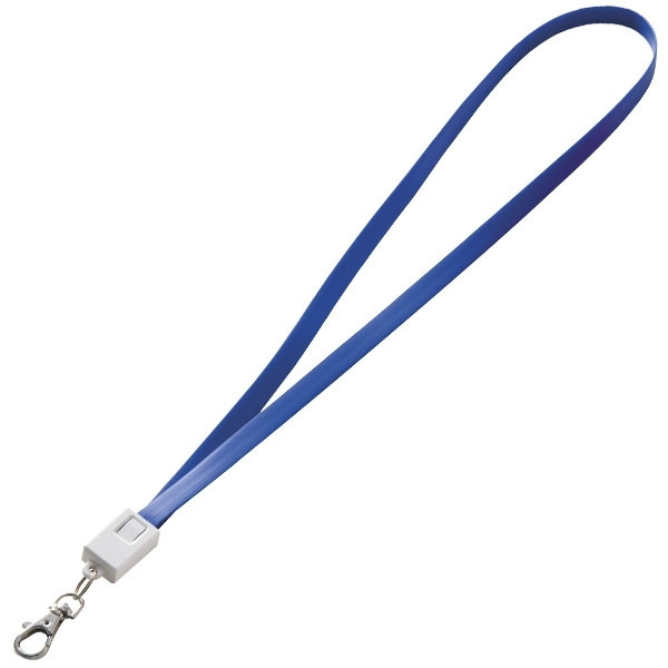 Logo trade promotional products picture of: Lanyard with usb cable LE PORT