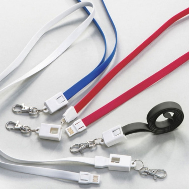 Logotrade promotional merchandise photo of: Lanyard with usb cable LE PORT