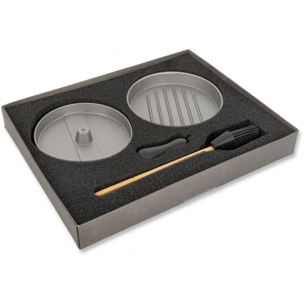 Logo trade promotional giveaway photo of: Burger press with silicone brush TEXAS