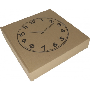 Logo trade business gift photo of: Slate wall clock GRAZ