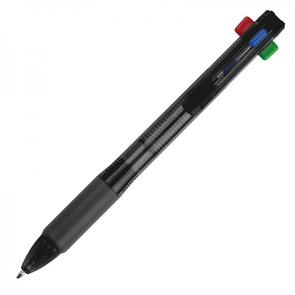 Logo trade advertising product photo of: Plastic ballpen 4in1 NEAPEL
