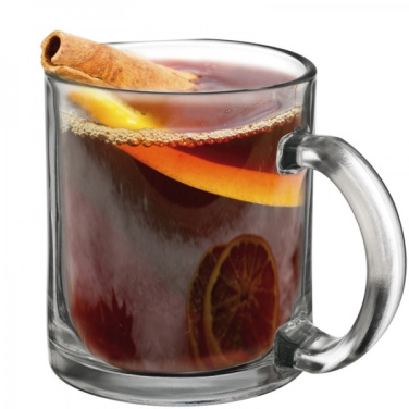 Logo trade promotional giveaways image of: Glass mug LIMERICK 300 ml