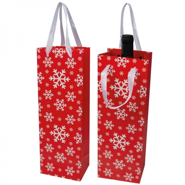 Logotrade advertising product image of: Wine bag in Christmas design LAPLAND