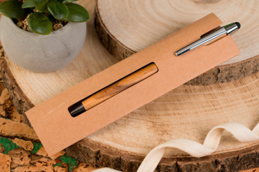 Logotrade advertising product picture of: Wooden ballpen with touch function ERFURT
