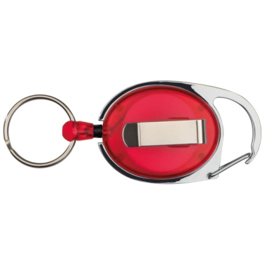 Logo trade promotional merchandise photo of: Ski-Pass with Carabiner Keyring EMPLOYEE