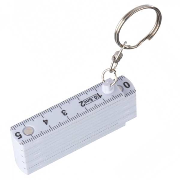 Logotrade promotional giveaway image of: Keyring with 0,5m ruler