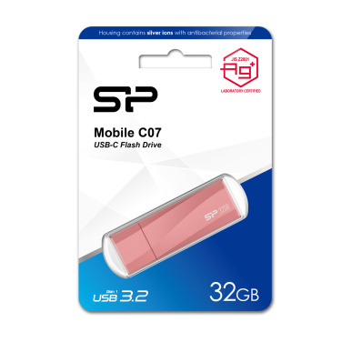 Logo trade promotional items image of: PENDRIVE SILICON POWER MOBILE - C07 3.2 32GB