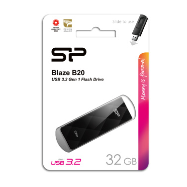 Logotrade advertising products photo of: Pendrive Silicon Power B20 USB 3.0