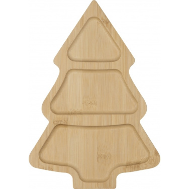 Logotrade promotional giveaway image of: Bamboo snack tray LOUISVILLE