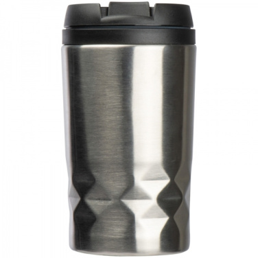 Logotrade promotional gift picture of: Stainless steel mug with lid ROMA 250 ml