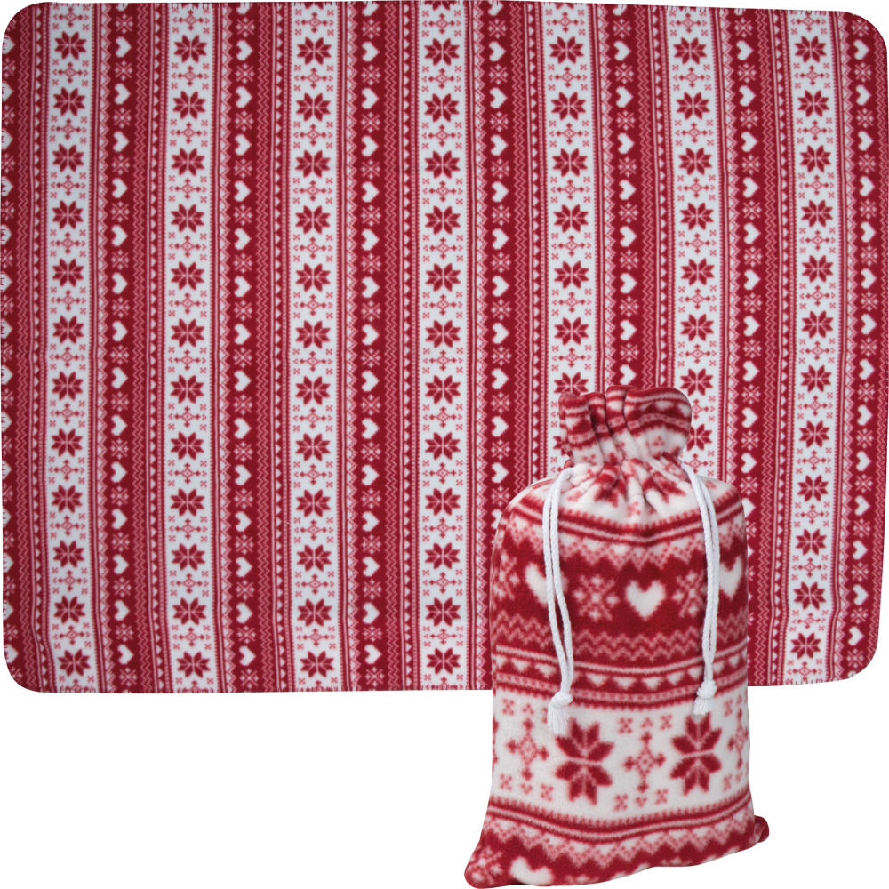 Logo trade promotional giveaway photo of: Christmassy blanket DEBRECEN