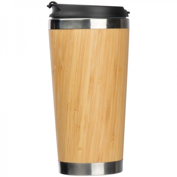 Logo trade promotional product photo of: Stainless steel mug BAMBOOGARDEN 400 ml